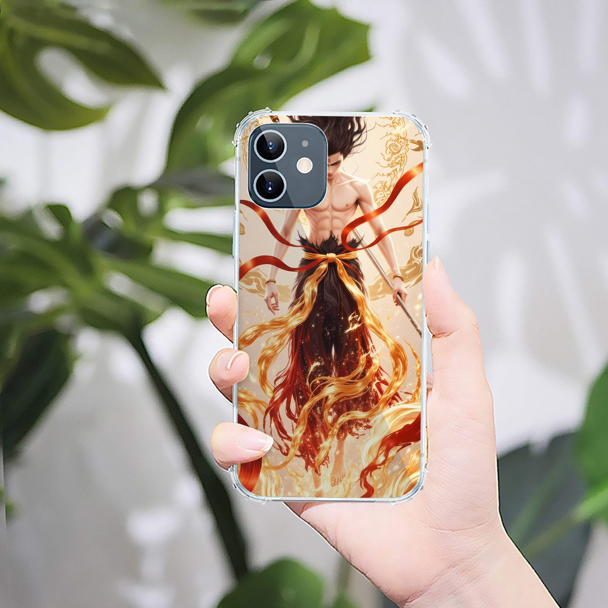 （画像用） Ne Zha 2 ナタ 魔童の大暴れ 【iPhone 12シリーズ対応】透明スマホケース（クリアソフトケース）